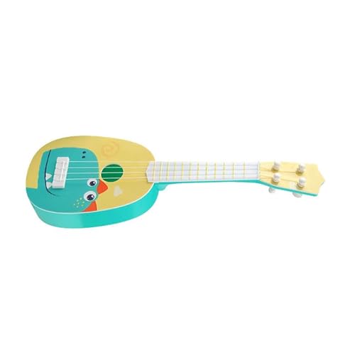 Estink Mini Kids Ukulele Toy Plastic Plastik 4 Saiten Frühes Bildungsmusikinstrument, Langlebige Materialien, Praktisch und Lehrreich, Ideal für Heim- und Schulaktivitäten (8041 Grüner von Estink