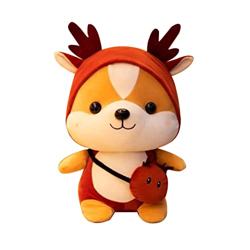 Estink Nettes Eichhörnchen -Plüschspielzeug Exquisit Gestopfte Tierpuppe für die Dekoration zu Hause und das Spiel des Spiels, Geeignet für, Teenager und Erwachsene - Cartoon Squirrel (Rot) von Estink