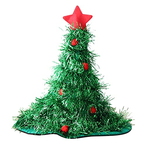 Estink Nicht -verwobener Weihnachtsbaumhut Festliche Feiertagsthema Zur Weihnachtsdekoration, Bequeme Verschleiß (Grün ohne Licht) von Estink