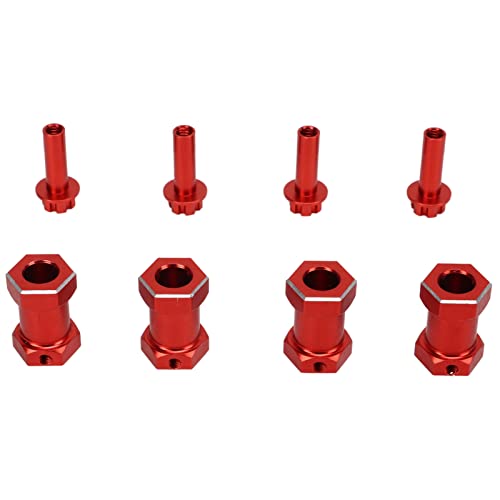 Estink Präzision CNC Bearbeitete RC -Rad -Hex Hub Universal Reparaturteil für 1/10 RC Kletterauto Hobbyisten (Rot) von Estink