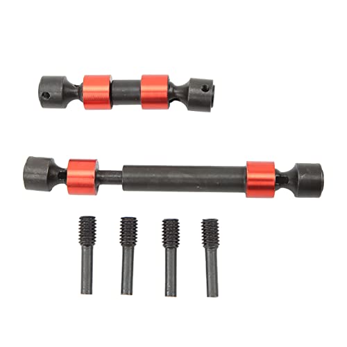 Estink Premium -Stahl -CVD Antriebswelle für 3.3, Summit E 2.0 Effiziente Getriebe, 2 X Antriebswelle, für RC Rennliebhaber (Rot) von Estink