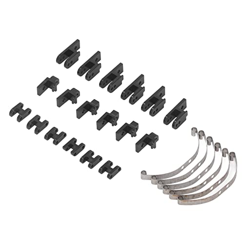 Estink Professionelle CNC -bearbeitete RC -Stoßdämpferteile für WPL B4 24 1/16 RC Auto, (Black) von Estink