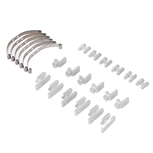 Estink Professionelle CNC -bearbeitete RC -Stoßdämpferteile für WPL B4 24 1/16 RC Auto, (Silver) von Estink