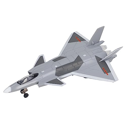 Estink Pull Back Back Fighter Aircraft -Spielzeug mit Schalllicht, Dascast -Flugzeugmodell für Kinderrollenspiele, Perfekte Dekoration bei Home Study, Office, Office (Gray) von Estink