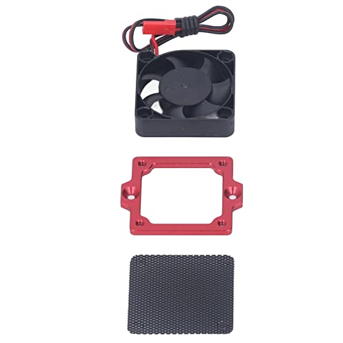 Estink RC Car ESC -Kühllüfter Hoher Sicherheit ESC -Kühler für Effizientes Laufen für 1/10 Fernbedienungsauto (Rot) von Estink