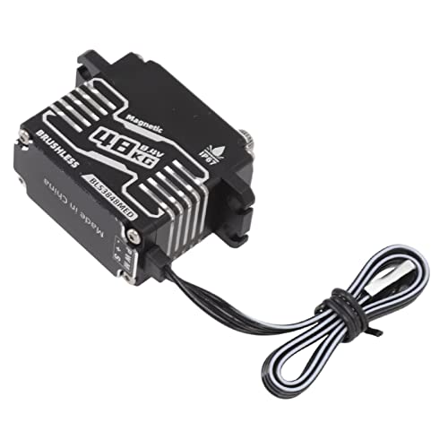 Estink RC Coreless Servo Wasserdicht Programmierbares Super -Drehmoment -Lenkgetriebe für RC Auto Roboter Schwarzes Aluminiumlegiermaterial (270 Grad) von Estink