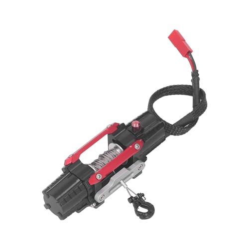 Estink RC Electric Dual Motor Simuliertes Winde Langlebiges Dual -Motor -Zubehör für RC Autos Aluminiumlegierung (Rot) von Estink