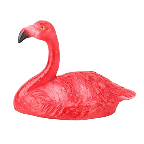 Estink Realistische Flamingo -Dekorationen Exquisites Design für Fischteich Fischtank, Haltbares Harzmaterial (Kleiner Rotkopf-Flamingo) von Estink