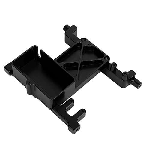 Estink Robuster und Zuverlässiger RC Fixed Servo Mount Bracket für SCX6 1/6, Langlebige Servo -Mount -Klammer für RC Auto Hobbyisten (Black) von Estink