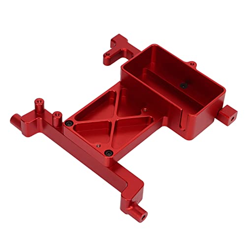 Estink Robuster und Zuverlässiger RC Fixed Servo Mount Bracket für SCX6 1/6, Langlebige Servo -Mount -Klammer für RC Auto Hobbyisten (Rot) von Estink