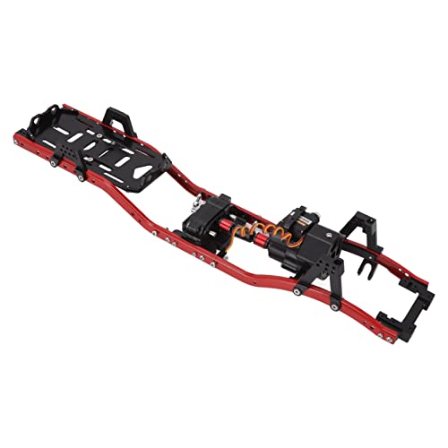 Estink SCX10 Metall Chassis 313mm Radstand RC Rahmen, 2 -Speed ​​-Modusgetriebe für Enthusiasten (Rot) von Estink