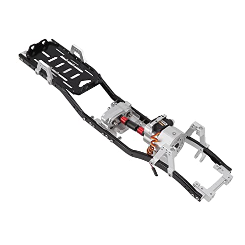 Estink SCX10 Metall Chassis 313mm Radstand RC Rahmen, 2 -Speed ​​-Modusgetriebe für Enthusiasten (Silver) von Estink
