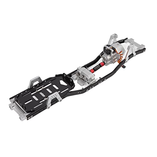 Estink SCX10 Metall Chassis 313mm Radstand RC Rahmen, 2 -Speed ​​-Modusgetriebe für Enthusiasten (Silver) von Estink