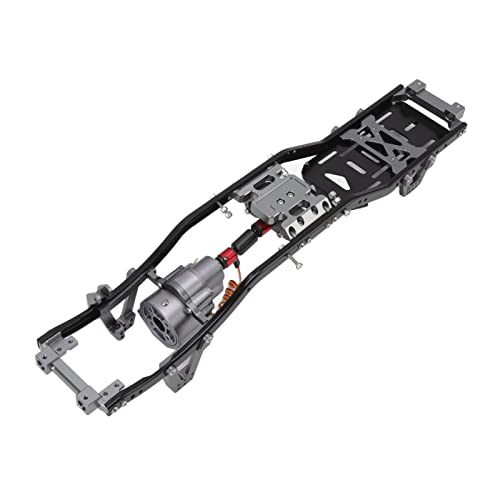 Estink SCX10 Metall Chassis 313mm Radstand RC Rahmen, 2 -Speed ​​-Modusgetriebe für Enthusiasten (Ti-Farbe) von Estink