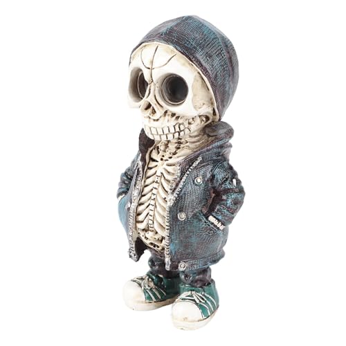 Estink Skelettfiguren Exquisites Harz Halloween Statue Langlebige Skelett -Ornamente für Home Party Decor für Horrorfans Material: Harz (Typ B) von Estink