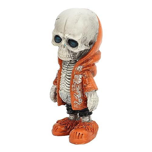 Estink Skelettfiguren Exquisites Harz Halloween Statue Langlebige Skelett -Ornamente für Home Party Decor für Horrorfans Material: Harz (Typ D) von Estink
