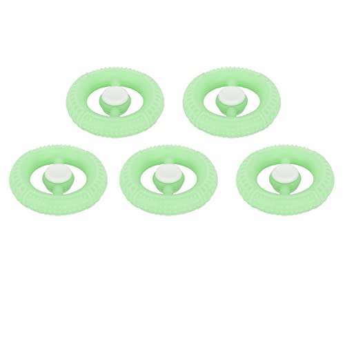 Estink Spinning Rund Grip Ring Stress Relief -Spielzeug mit Glühen in den Dunklen Reifenformen - 5pcs Rotierende Drehende Gyroscopic Grip Ring für Urlaubsfeiern (Green) von Estink