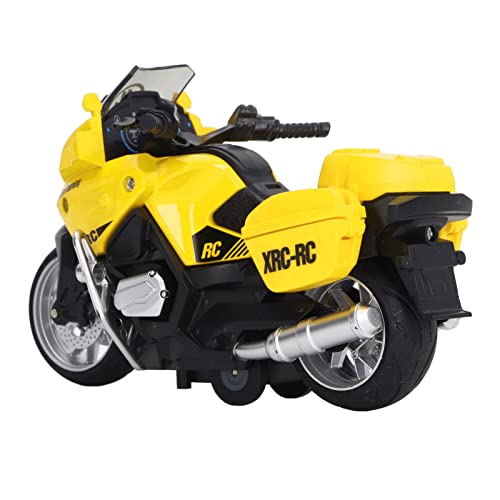 Estink Tragbares Motorradspielzeugmodell von 1:16 Skala mit Schalllicht, Legierungsmaterial, Mini-Motorradspielzeug für 3-9, Fördert Handaugenkoordination und Sensorische Wahrnehmung (Yellow) von Estink