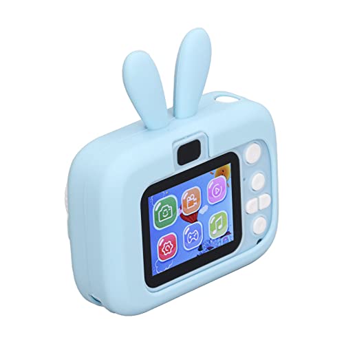 Estink Videokamera mit Dual-Objektiven, Multifunktionsfunktionen, Reichhaltigen Ausdruckseffekten, Geeignet für , Umfasst 32-GB-Speicherkarte (Blue) von Estink
