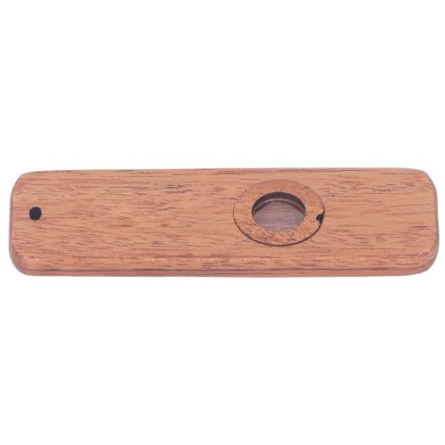 Estink Vintage Hölzerne Kazoo -Musikinstrument für Bühnenaufführungen und Tägliche Praxis, Mahagoni -Material (Quadrat) von Estink
