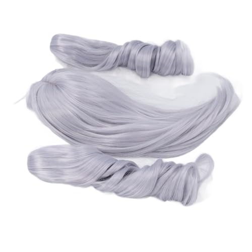 Estink Weiche Seidenpuppenhaarperücke Gute Plastizität für Puppen -Lange Haare, 1/3 Puppen, Crafting Studio (Dunstblau) von Estink