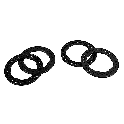 Estink resistente Radkügelchenringe, Einfache Installationsringe für 1/10 RC-Auto, 4pcs 1,9-Zoll-Ringe für RC-Auto-Hobbyisten (Black) von Estink