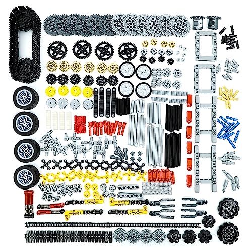 Etarnfly 427-teilige technische Teile für Autos, Getriebe, Achsen – Räderverbinder, Bauzubehörteile, MOC technische Packungen, Bulksfor Technic Bausteine-Set (kompatibel mit den großen Marken) von Etarnfly