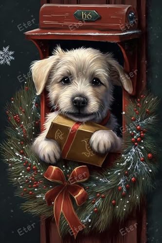 500-teiliges Puzzle für Erwachsene, Holzpuzzle, Weihnachtsbriefkasten, Hunde-Puzzle, große Familienspaß-Puzzles, Freizeitaktivitäten für Weihnachtsdekorationen oder Geschenke für Frauen (52 x 38 cm) 500-teiliges Puzzle für Erwachsene, Holzpuzzle, Weihnachtsbriefkasten, Hunde-Puzzle, große Familienspaß-Puzzles, Freizeitaktivitäten für Weihnachtsdekorationen oder Geschenke für Frauen (52 x 38 cm) von Eter