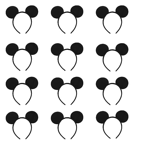 Eterspr 12 Stück Satin-Maus Ohren, Maus Ohr Stirnband für Cartoon Club, Mouse Ears Headband, Geeignet zum Fotografieren und Tragen Ausgehen Eterspr 12 Stück Satin-Maus Ohren, Maus Ohr Stirnband für Cartoon Club, Mouse Ears Headband, Geeignet zum Fotografieren und Tragen Ausgehen von Eterspr