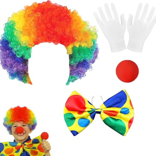 Eterspr 5 Stück Clown Kostüm Accessoire, Clown Kostüm, Geeignet Kostümzubehör Für Karneval, Ostern Und Halloween Eterspr 5 Stück Clown Kostüm Accessoire, Clown Kostüm, Geeignet Kostümzubehör Für Karneval, Ostern Und Halloween von Eterspr
