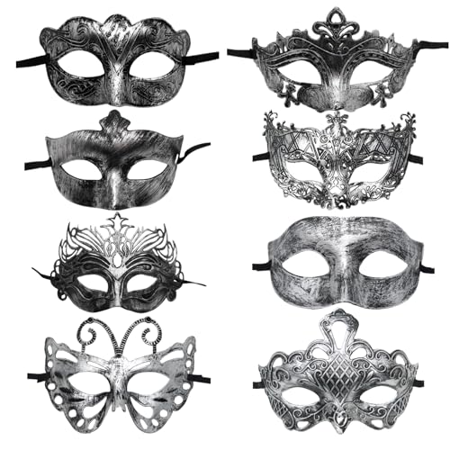 Eterspr 8 Stück Vintage Antike Masken, Frauen Unisex Maske zum Ballparty, Maskerade Venezianische Maske, Männer Frauen Karnevals Halloween Kostüm Party Eterspr 8 Stück Vintage Antike Masken, Frauen Unisex Maske zum Ballparty, Maskerade Venezianische Maske, Männer Frauen Karnevals Halloween Kostüm Party von Eterspr