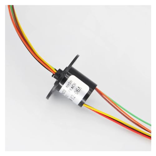 12,5 mm Mikro-Schleifring, 2/4/6/8/12/18 Kanal, 2 A, drehbarer Esstisch, RC-Modell-Chassis, unendliche Drehung, PTZ-Gimbal, elektrische Ringe(6 Channel) von EtriiQURV