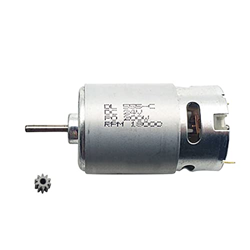 EtriiQURV 18000/20000 U/min Metall DL 555-C 24V 200W Motoren for Kinder Elektroauto DL 555-C 24V High Speed ​​High Power 9/10T(555 24V 18000 10T) von EtriiQURV