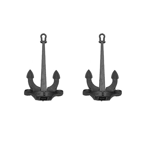 EtriiQURV 2 STÜCKE RC Boot Mini ABS Kunststoff Bewegliche Hall-Anker Ankerstange 17mm/26mm DIY for Simulation Nautisches Schiffsmodell Marine Teile(Type 4) von EtriiQURV