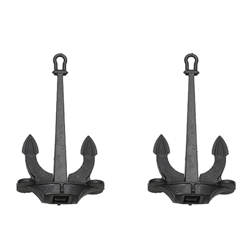 EtriiQURV 2 STÜCKE RC Boot Mini ABS Kunststoff Bewegliche Hall-Anker Ankerstange 17mm/26mm DIY for Simulation Nautisches Schiffsmodell Marine Teile(Type 5) von EtriiQURV