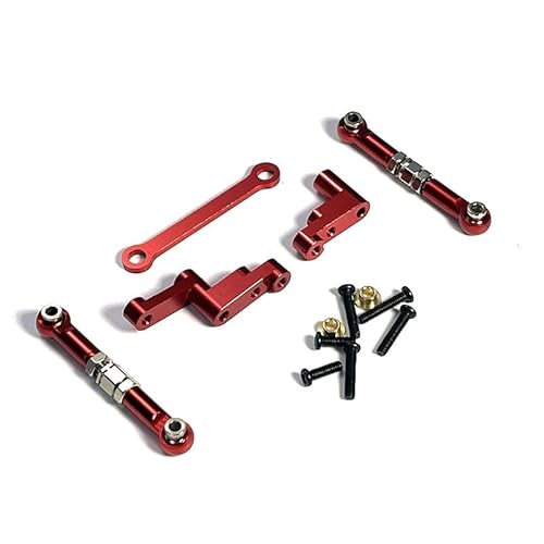EtriiQURV Compatible with Hyper Go MJX 16207 16208 16209 16210 H16 H16BM 1/16 RC Auto Metallteile Spurstange Montage(Red) von EtriiQURV