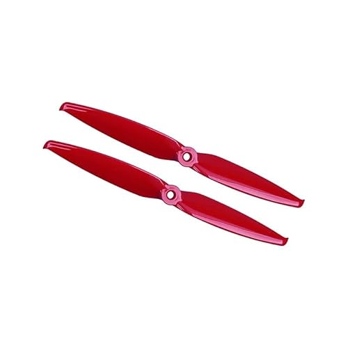 EtriiQURV Gem Fan Flash 7042 2-Blatt-Propeller 7 Zoll PC FPV-Propeller for FPV RC-Drohne mit großer Reichweite, 5 mm Befestigungsloch, 4 Paar/8 Stück(Red) von EtriiQURV