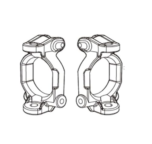 EtriiQURV MJX Hyper Go 10208 1/10 RC Autos RC Trucks Original Ersatzteile Stoßstange/Servos Räder/CVD Antriebswelle/Hydraulische Stoßdämpfer(10230A) von EtriiQURV