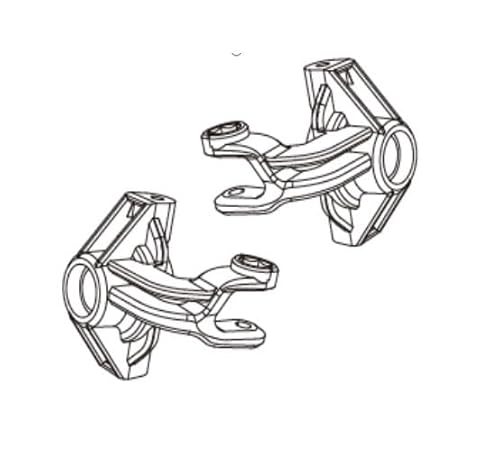 EtriiQURV MJX Hyper Go 10208 1/10 RC Autos RC Trucks Original Ersatzteile Stoßstange/Servos Räder/CVD Antriebswelle/Hydraulische Stoßdämpfer(10230B) von EtriiQURV