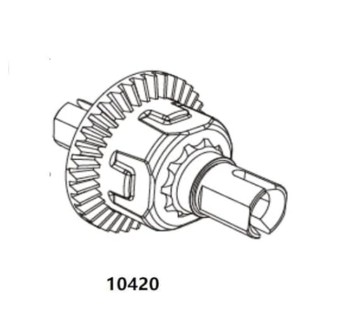 EtriiQURV MJX Hyper Go 10208 1/10 RC Autos RC Trucks Original Ersatzteile Stoßstange/Servos Räder/CVD Antriebswelle/Hydraulische Stoßdämpfer(10420) von EtriiQURV