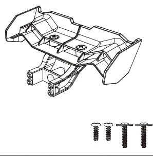 EtriiQURV MJX Hyper Go 14209 14210 Ersatz-Aufhängungsarm, Stoßdämpfer, Reifen, Chassis, Karosserie, Antriebswelle, Ersatzteil, Originalteil(1412A) von EtriiQURV
