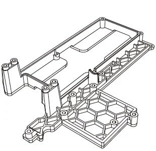 EtriiQURV MJX Hyper Go 14209 14210 Ersatz-Aufhängungsarm, Stoßdämpfer, Reifen, Chassis, Karosserie, Antriebswelle, Ersatzteil, Originalteil(14130B) von EtriiQURV
