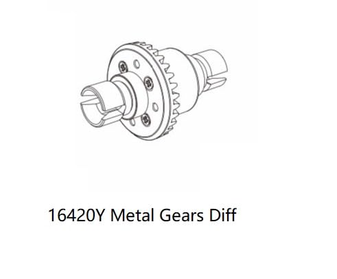 EtriiQURV MJX Hyper Go 14301 14302 14303 1/14 Fernbedienung Autos R/C LKW Original Teile Ersatz Differential/Stoßdämpfer/Motor(Colorful) von EtriiQURV