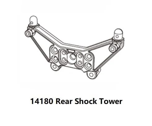 EtriiQURV MJX Hyper Go 14301 14302 14303 1/14 Fernbedienung Autos R/C LKW Original Teile Ersatz Differential/Stoßdämpfer/Motor(Green) von EtriiQURV