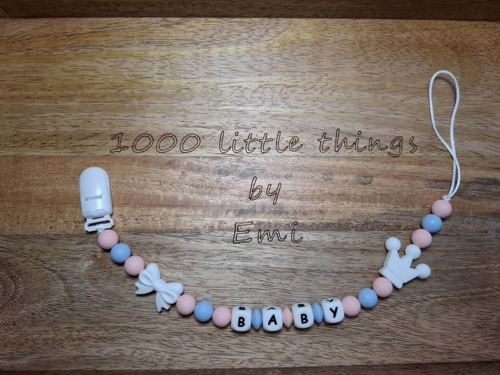 Schnullerkette Aus Silikon, Handgefertigt Schnullerkette Aus Silikon, Handgefertigt von Etsy - 1000LittleThingsEmi