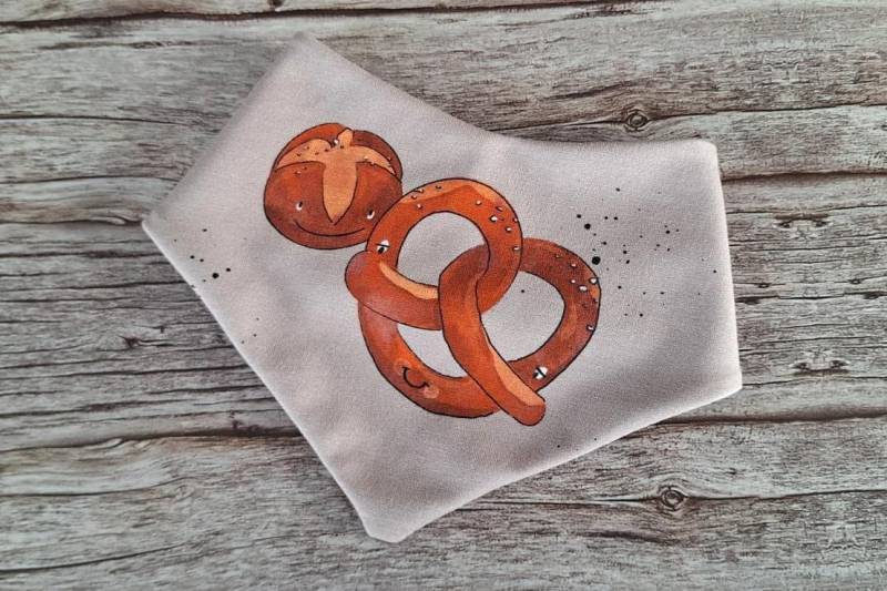 Baby Halstuch Lätzchen Brezen Und Semmeln Jungen Mädchen Unisex Neutralbeige Braun Geburt Geschenk Brötchen Bäcker Konditor von Etsy - 17Maschen