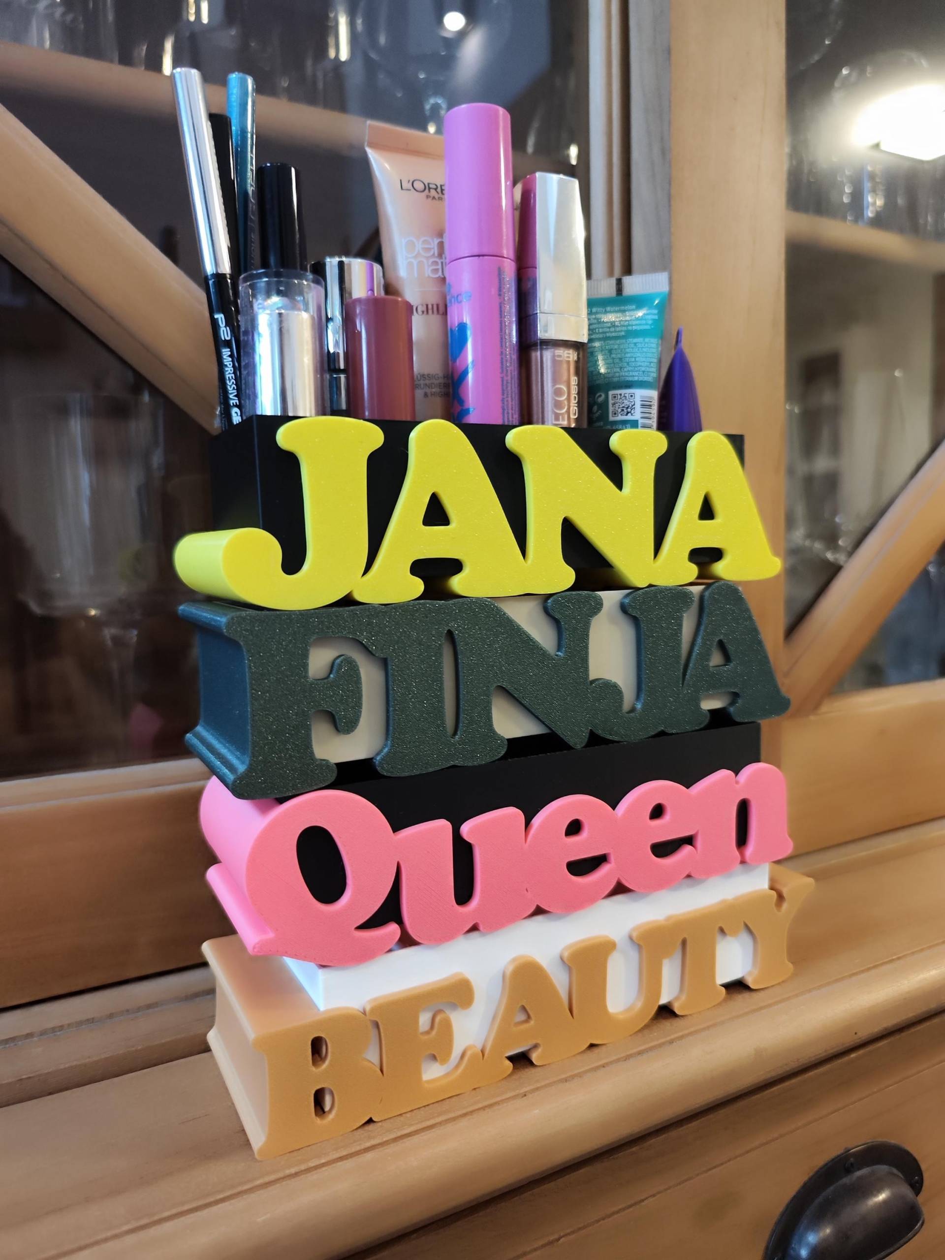 Personalisierter Schmink Organizer Mit Namen - Make-Up Aufbewahrung Kosmetik Geschenk Für Beauty-Liebhaber Personalisierter Schmink Organizer Mit Namen - Make-Up Aufbewahrung Kosmetik Geschenk Für Beauty-Liebhaber von Etsy - 3DEcki