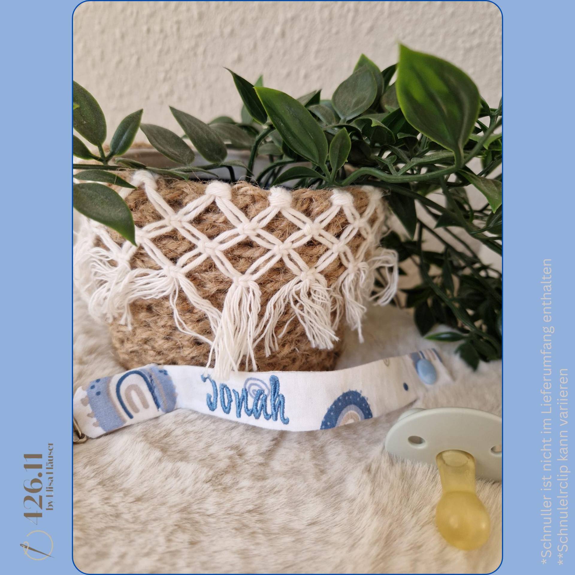 Personalisierbare Schnullerkette Mit Clip - Praktisch & Einzigartig von Etsy - 42611byElisa