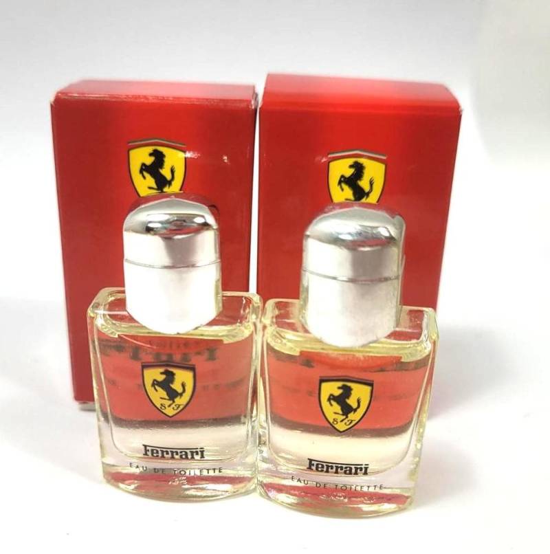 Set Ferrari Rot Eau De Toilette -Vintage Miniature - 2 X 4 Ml Edt | Sammlerstück Parfum von Etsy - ACapellla