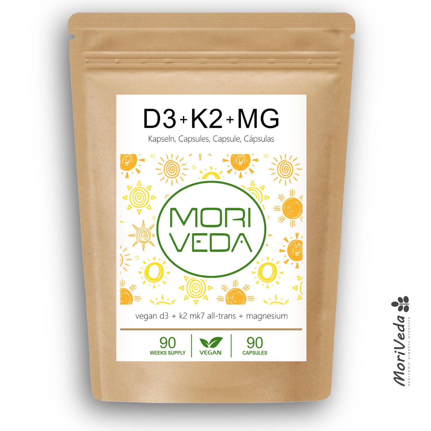 Vitamin D3 + K2 Magnesium Kapseln | Hochdosiert 7000 Ie 200 Mcg Mk7 Aus Flechte Und Natto, Laborgeprüft, Vegan Moriveda 90 Stück Vitamin D3 + K2 Magnesium Kapseln | Hochdosiert 7000 Ie 200 Mcg Mk7 Aus Flechte Und Natto, Laborgeprüft, Vegan Moriveda 90 Stück von Etsy - AMTECTrading